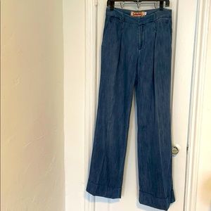 L.A.M.B. denim trouser with cuff Size 6